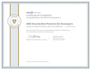 AWS Security for Developers Certificate