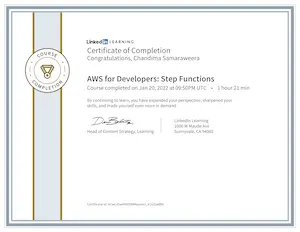 AWS Step Functions Certificate