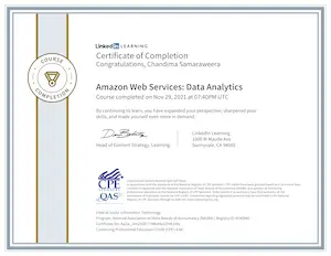 AWS Data Analytics Certificate